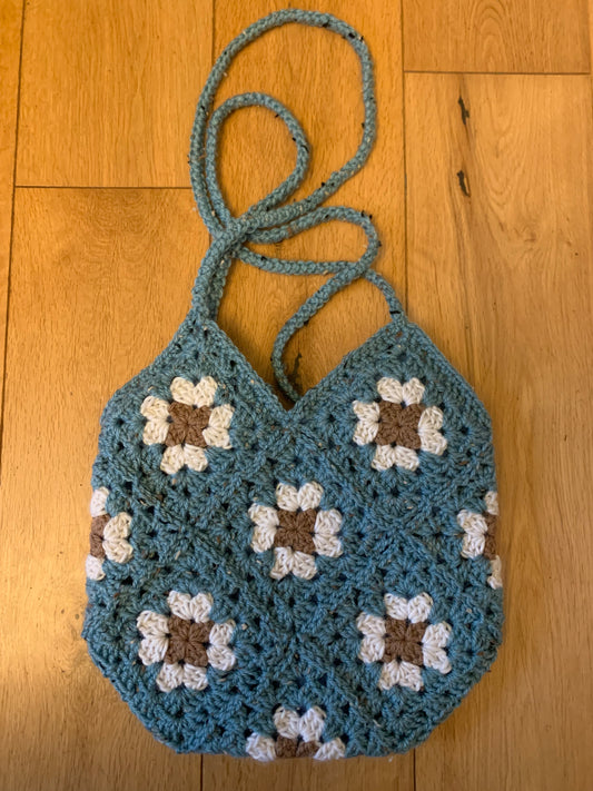 Hand crochet bag made in uk