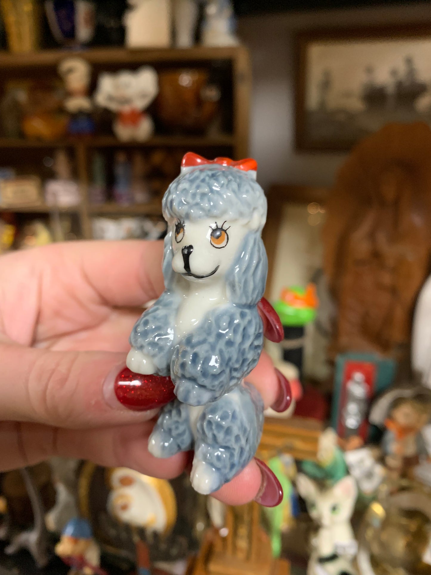 Vintage poodle ornament