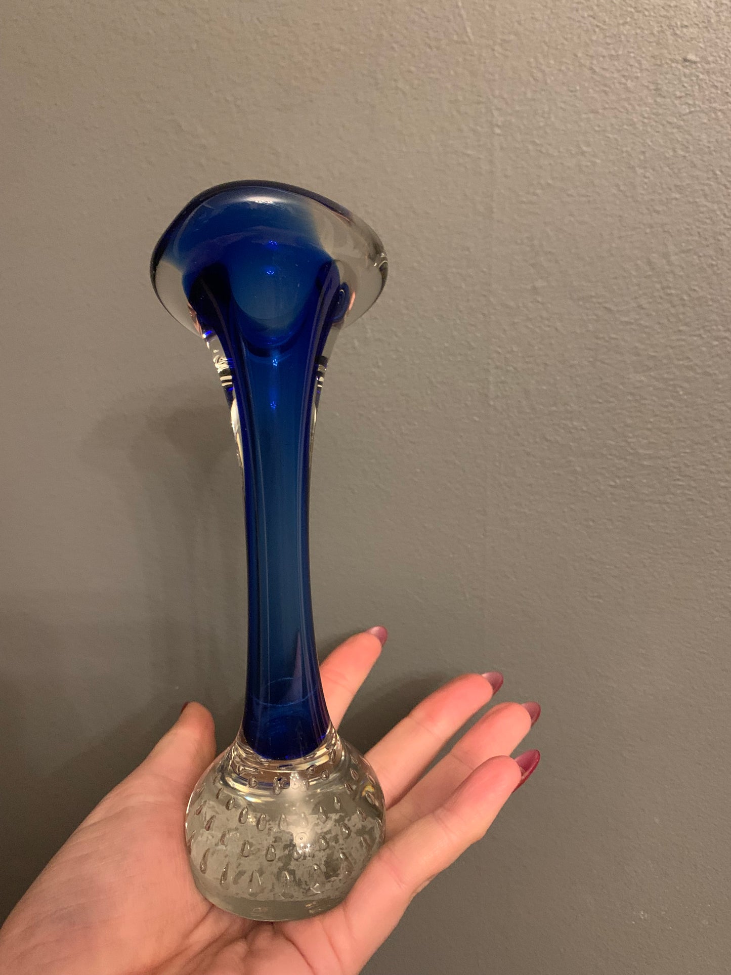 Blue Glass vase