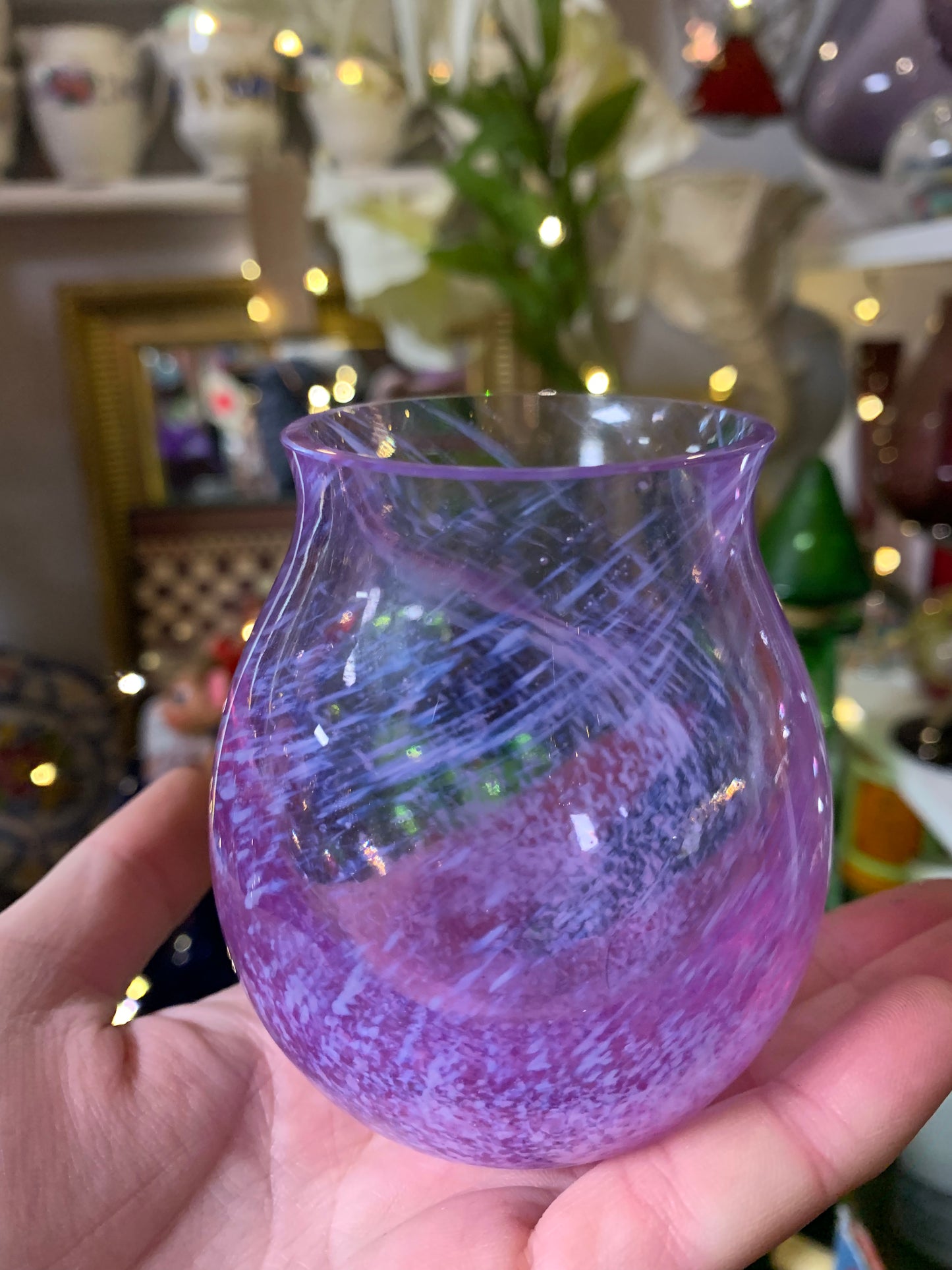 Small Purple Pink Vintage Vase