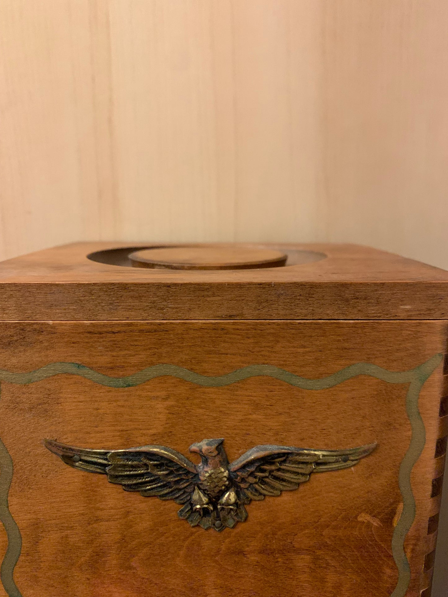 Vintage American Eagle Wooden Box