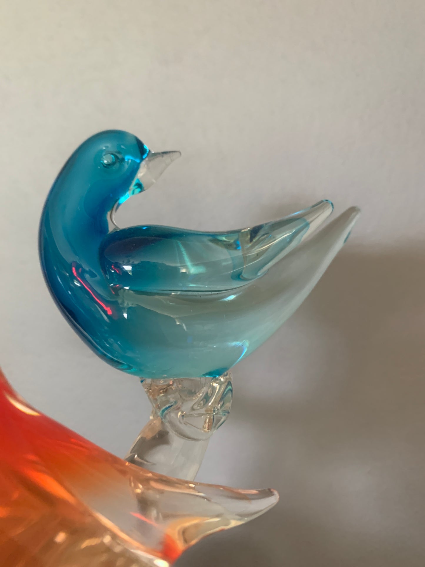 Rare heavy glass birds