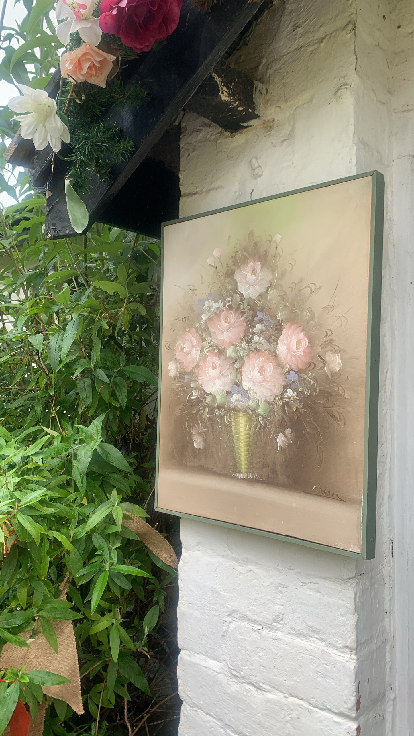 Vintage floral painting