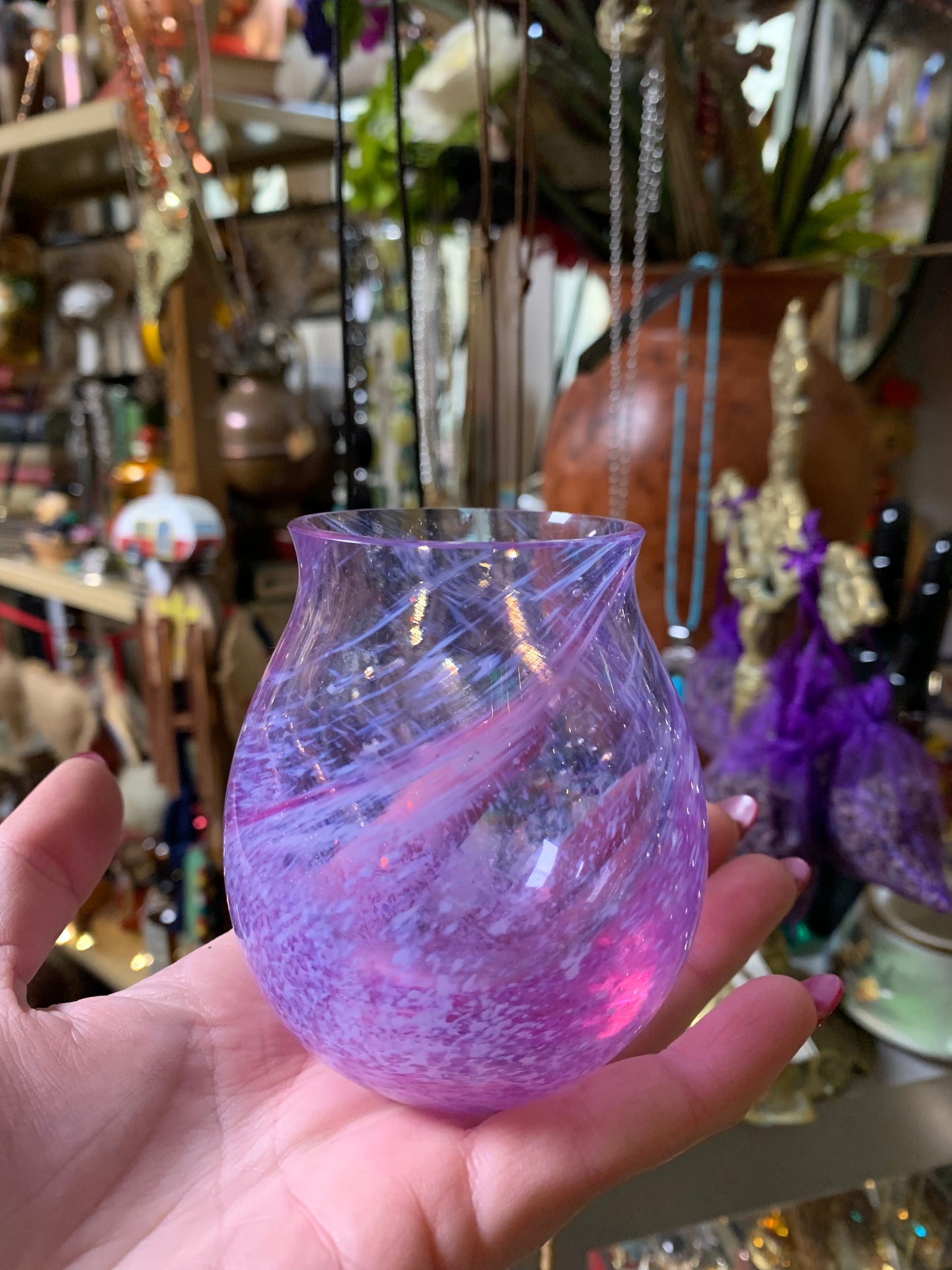 Small Purple Pink Vintage Vase