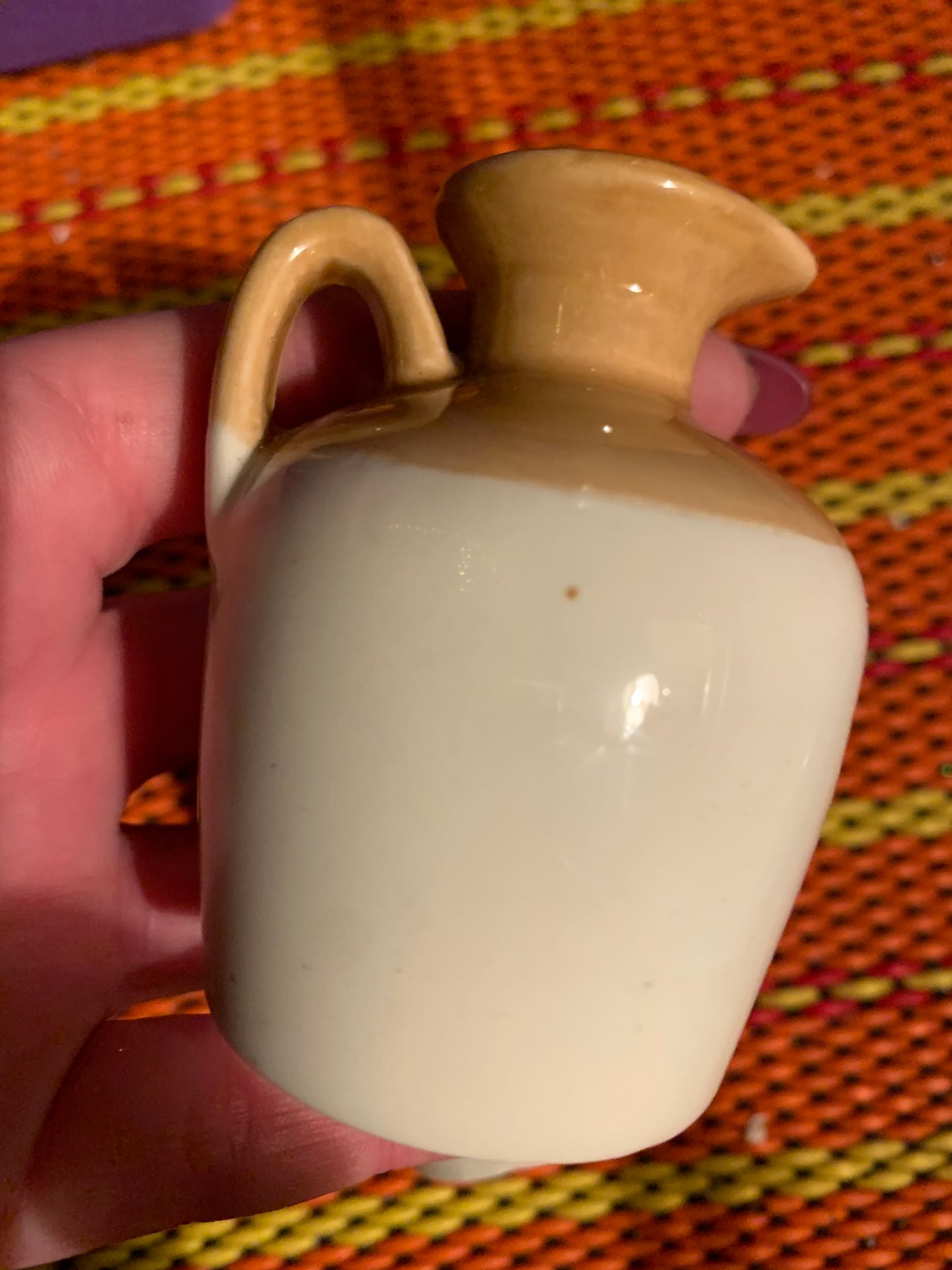 2 Miniature Stoneware Jugs