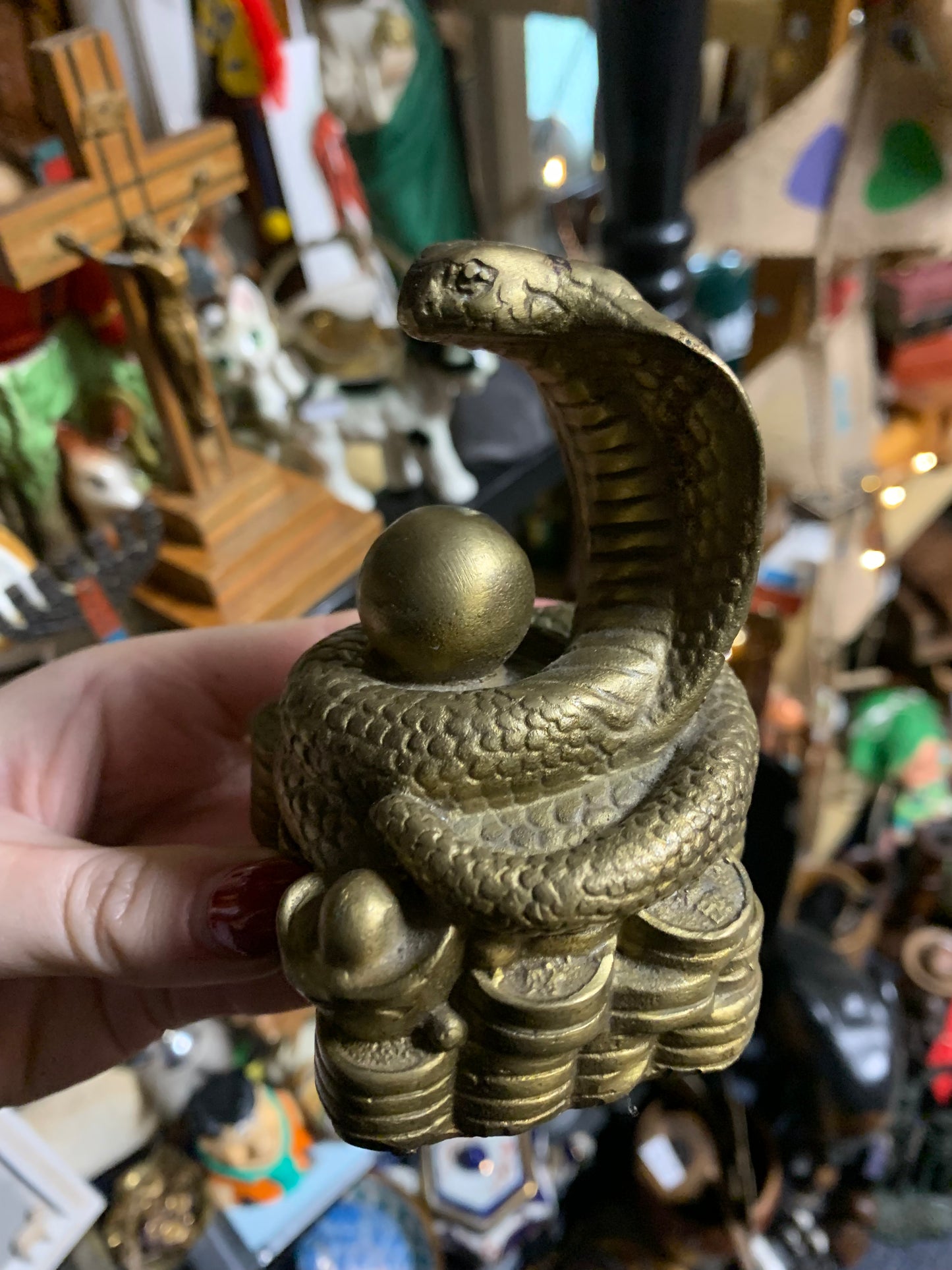 Vintage Rattle Snake Ornament