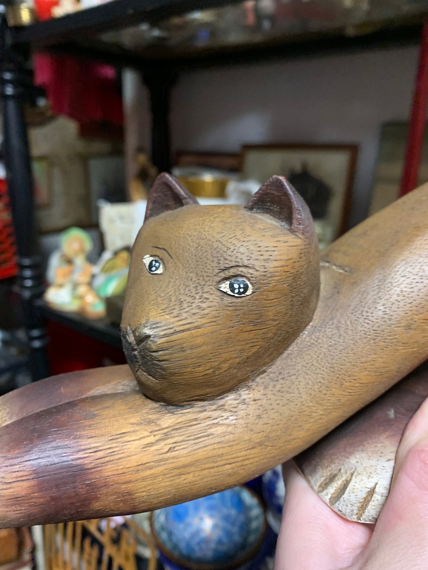 Wooden cat