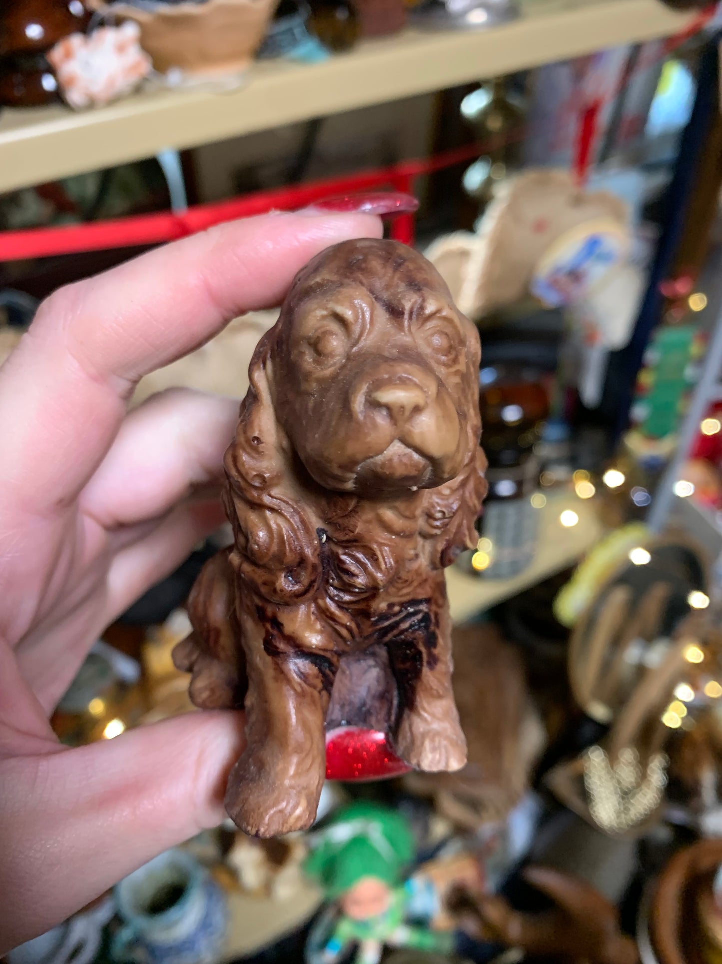 Vintage cocker spaniel ornament