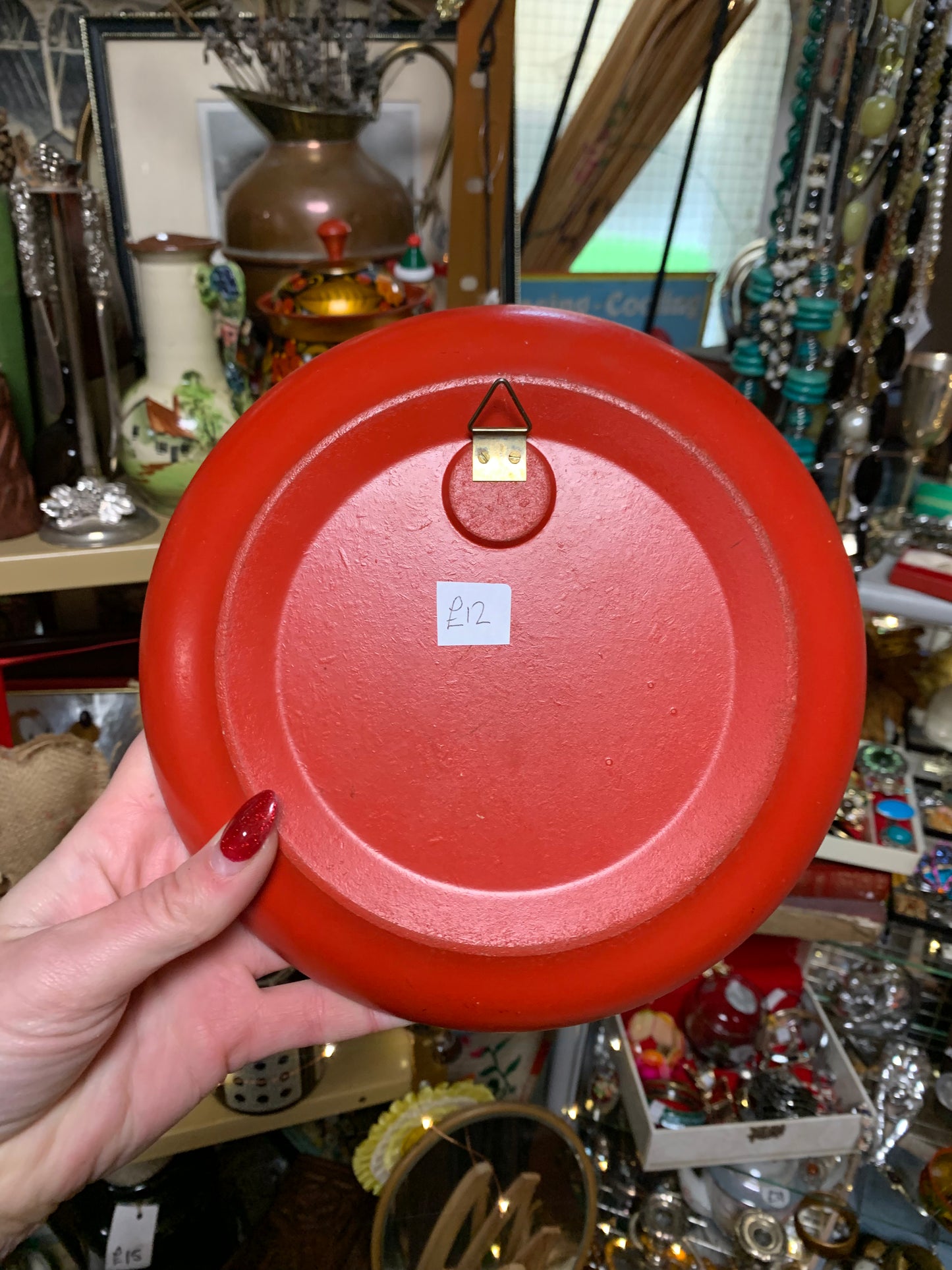 Vintage Red Strawberry Plate