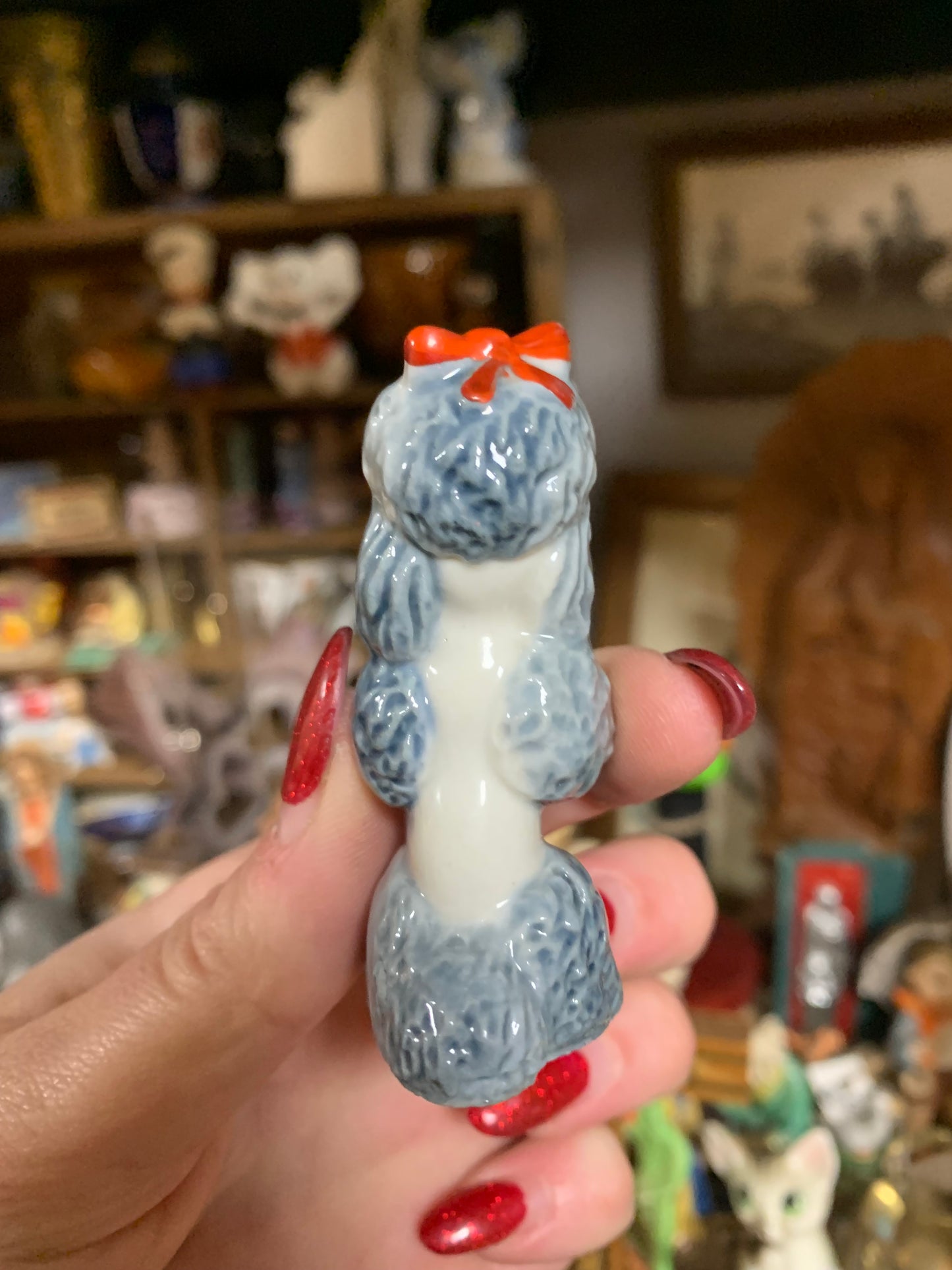 Vintage poodle ornament