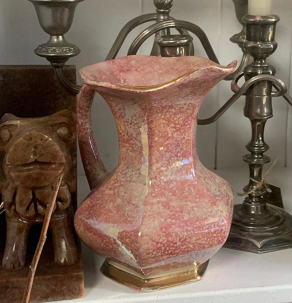 Unusual pink vintage vase