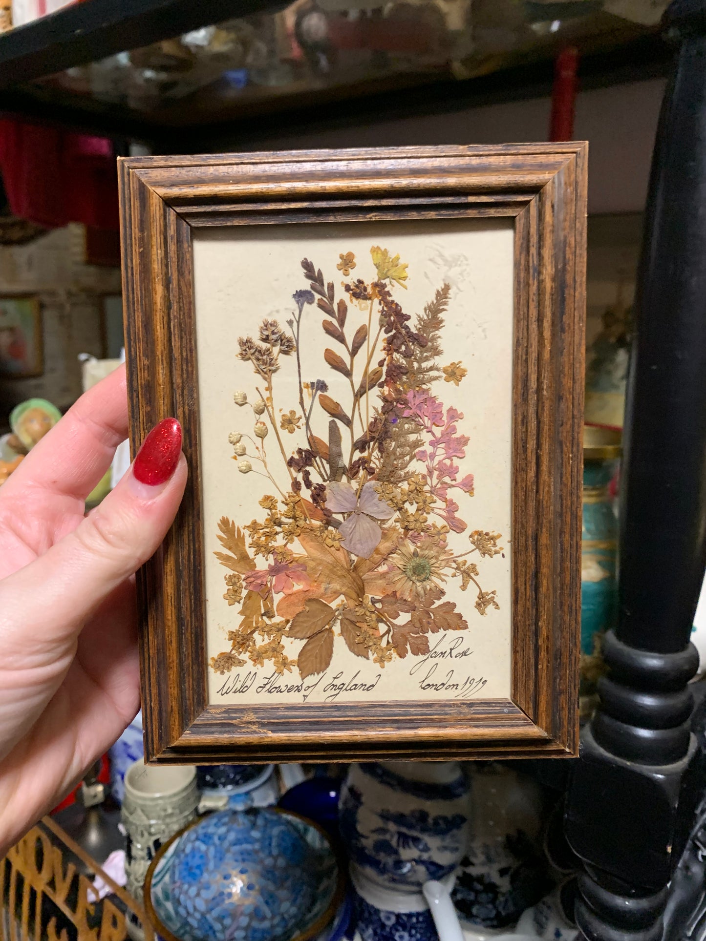 Antique floral picture