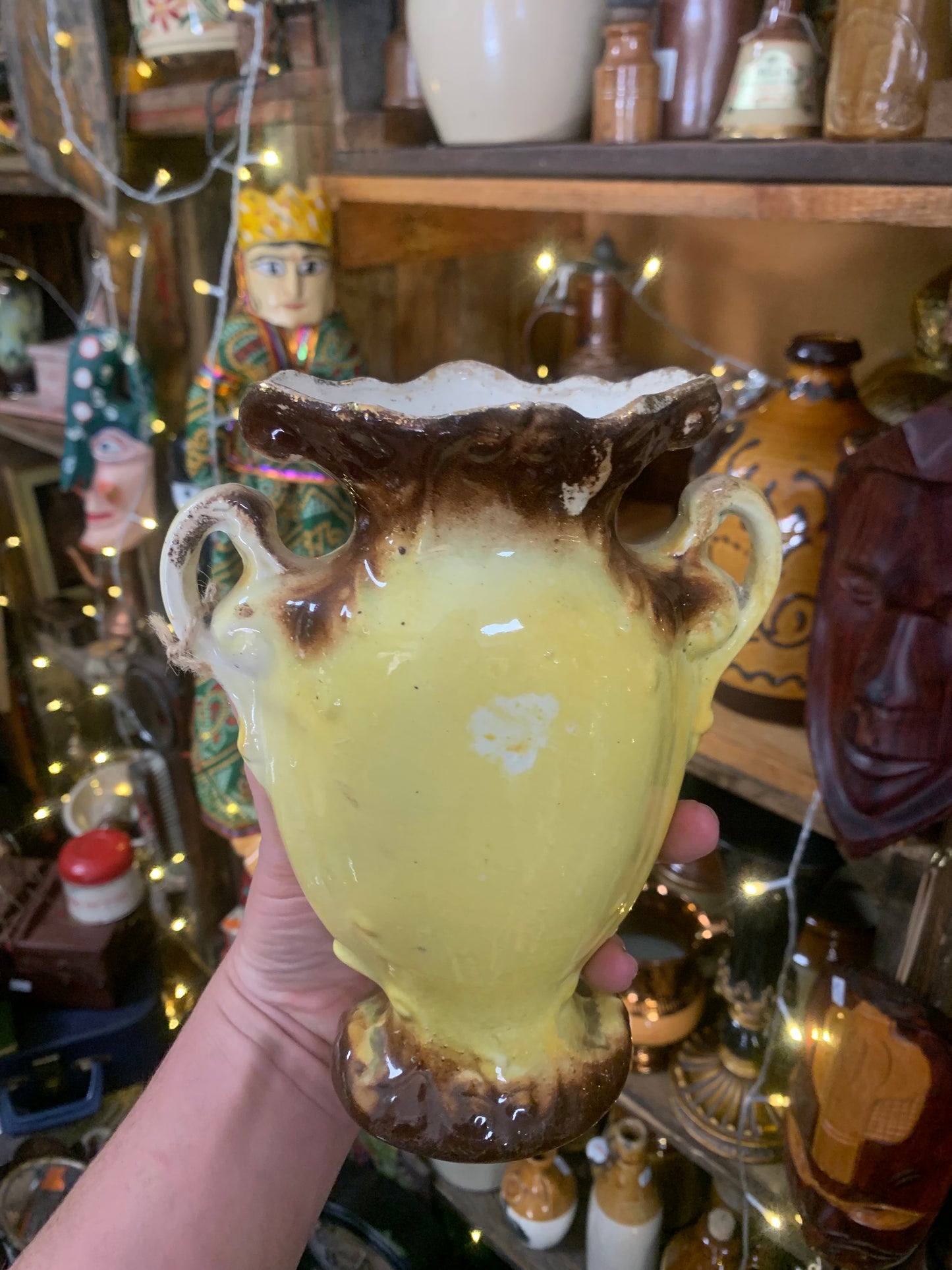 Antique Swan vase