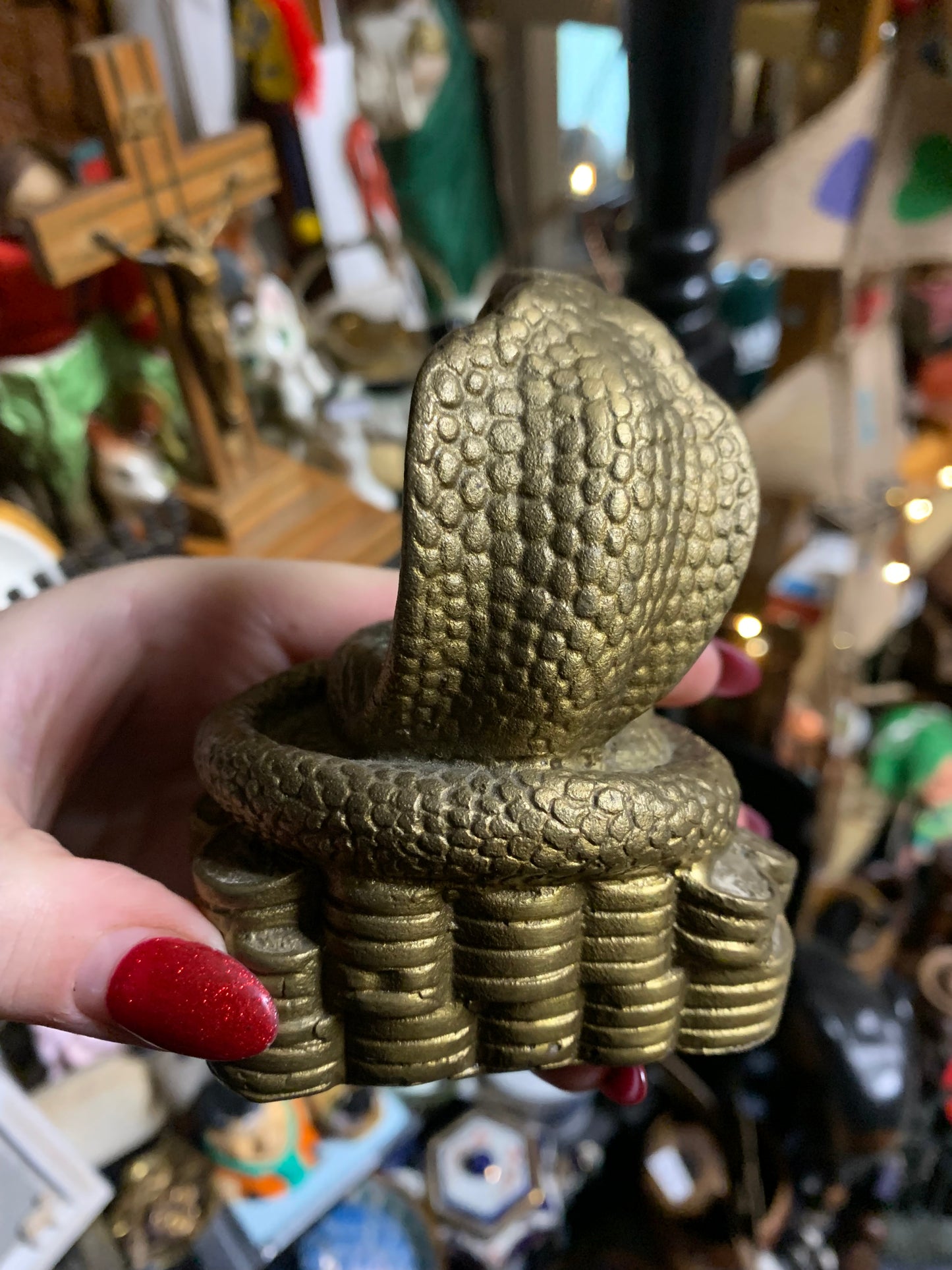 Vintage Rattle Snake Ornament