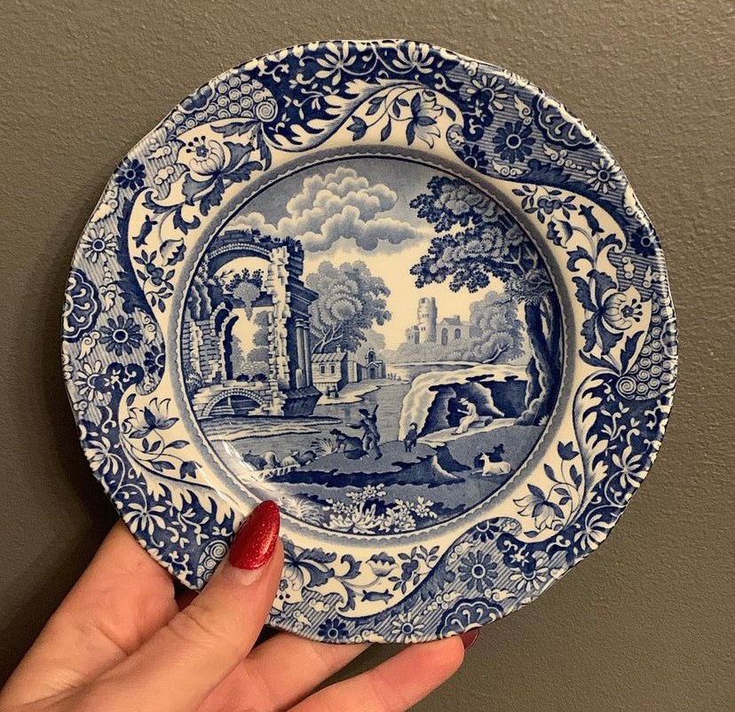 Blue & white stunning Spode plate