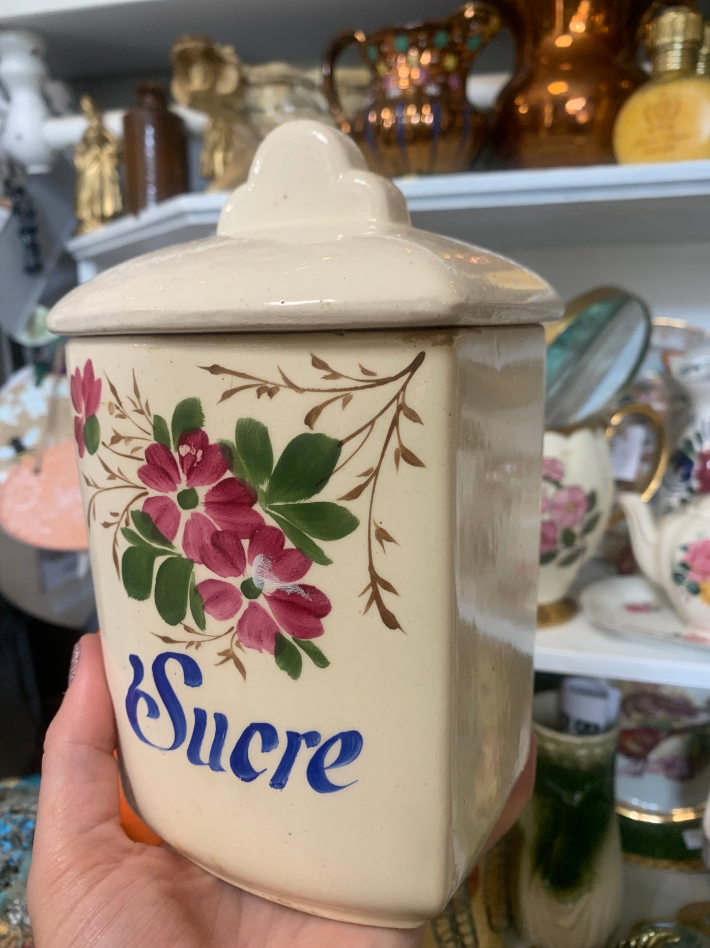 French Sucre sugar jar kitchen