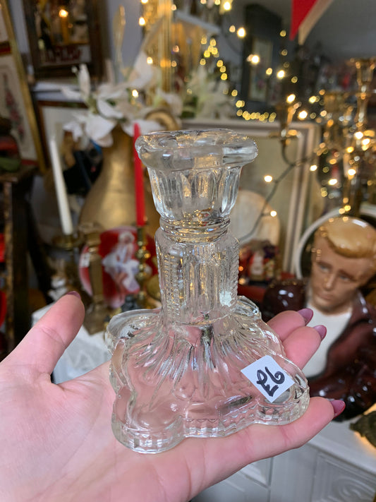 Vintage glass candle stick