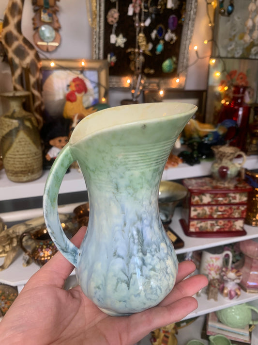 Green blue small vase