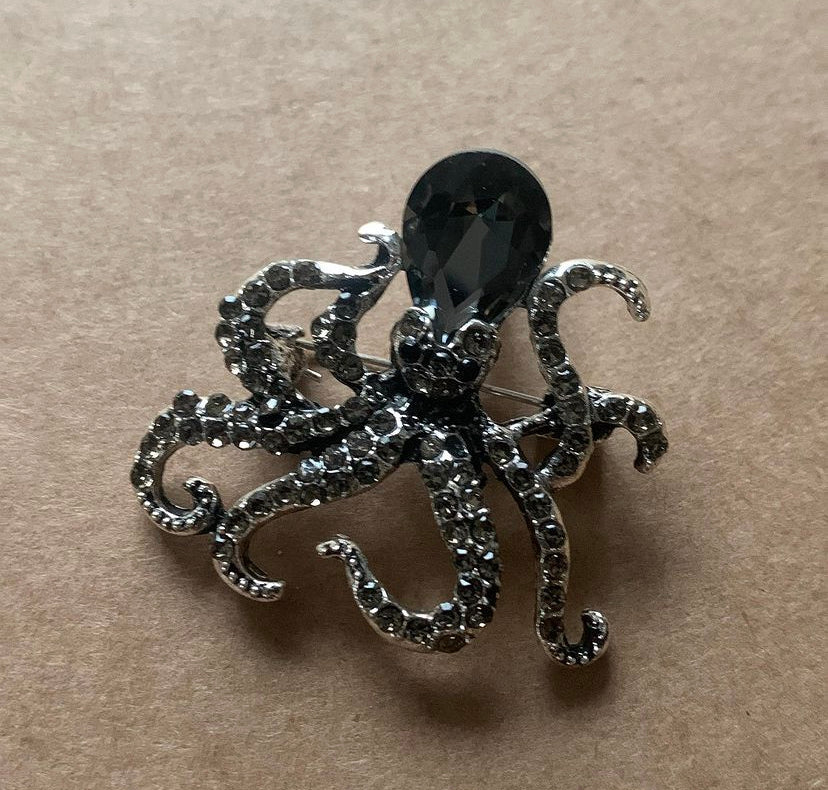 Octopus brooch