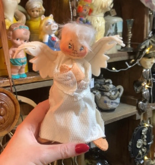 Vintage angel 1960s hand painted face