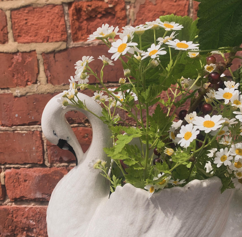 Stunning Swan Vase / Planter